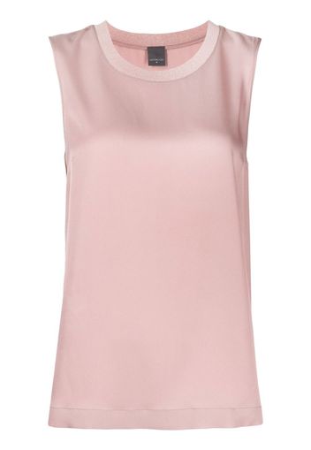 Lorena Antoniazzi round-neck vest top - Rosa