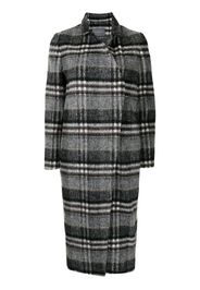 Lorena Antoniazzi wrap-style check single-breasted coat - 1027