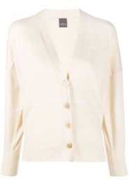 Lorena Antoniazzi V-neck button-fastening cardigan - Giallo