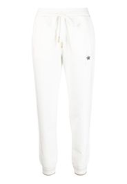 Lorena Antoniazzi star-detail cotton track pants - Bianco