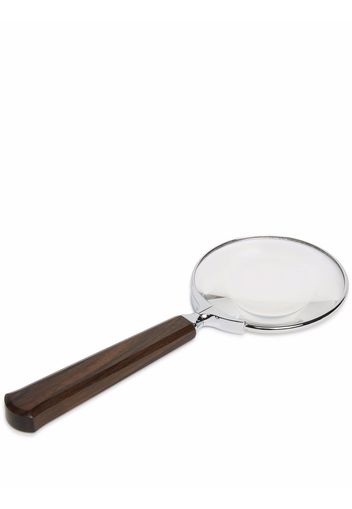 Lorenzi Milano polished-effect magnifying glass - Marrone