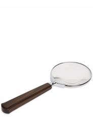 Lorenzi Milano polished-effect magnifying glass - Marrone