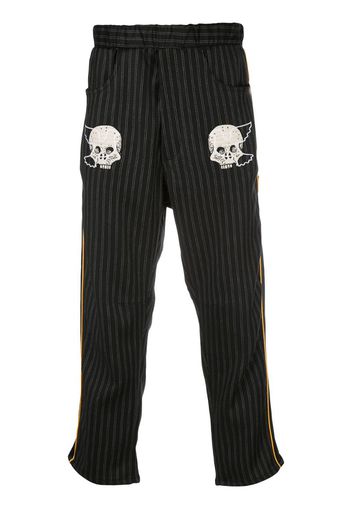 embroidered skull trousers