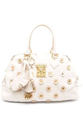 Louis Vuitton Borsa a mano Panama a pois Pre-owned 2007 - Bianco