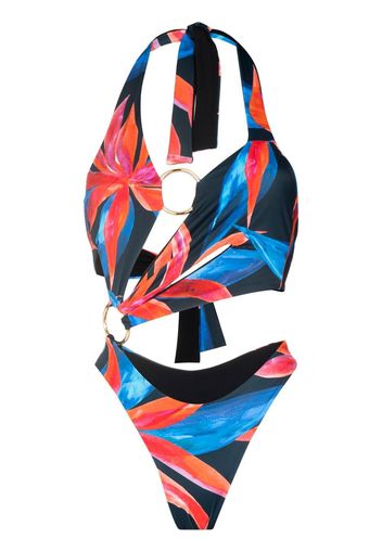 Louisa Ballou Sex Wax asymmetric swimsuit - Nero