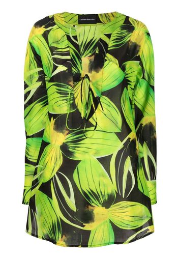 Louisa Ballou floral-print minidress - Verde