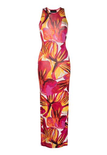 Louisa Ballou sleeveless printed maxi dress - Rosa