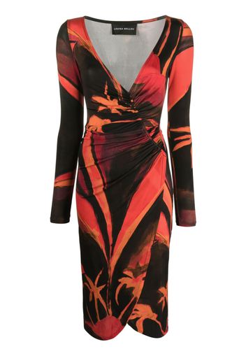 Louisa Ballou Summer Solstice wrap dress - Rosso