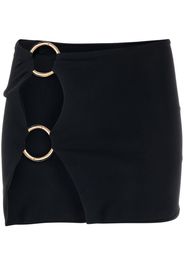 Louisa Ballou double-ring miniskirt - Nero