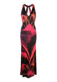 Louisa Ballou High Sea printed maxi dress - Nero