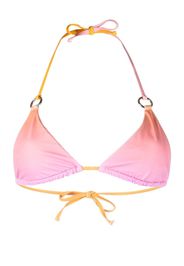 Louisa Ballou ombré triangle bikini top - Rosa