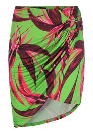 Louisa Ballou Coastline floral-print miniskirt - Verde