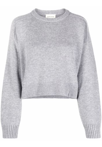 Loulou Studio ribbed-trim cropped jumper - Grigio