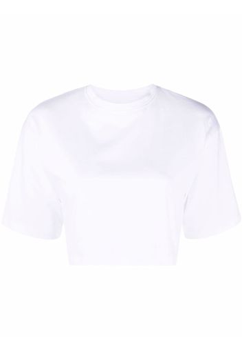 Loulou Studio GUPO cropped short-sleeve T-shirt - Bianco