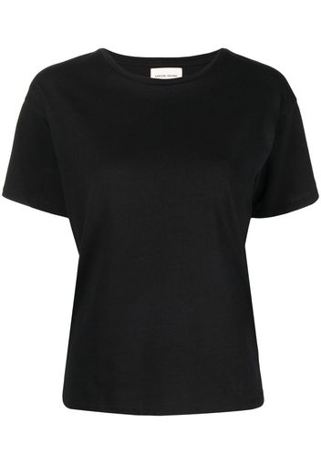 Loulou Studio T-shirt con maniche a spalla bassa - Nero