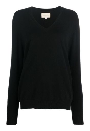 Loulou Studio V-neck cashmere sweater - Nero
