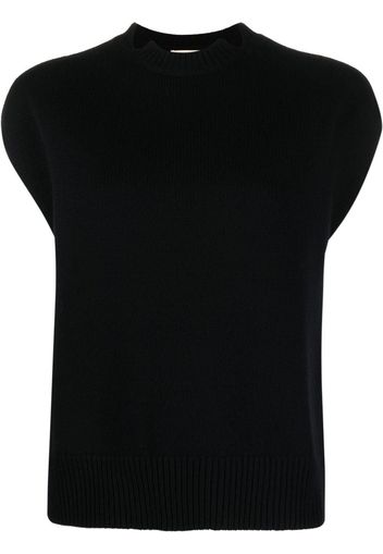 Loulou Studio cut-out detail knit top - Nero