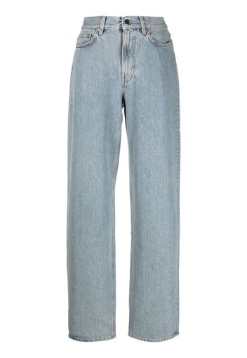 Loulou Studio light-wash wide-leg jeans - Blu