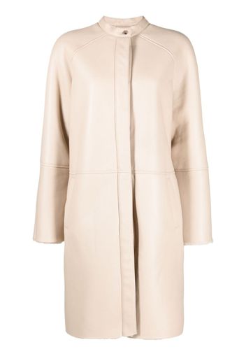 Loulou Studio Alabat shearling leather coat - Toni neutri