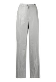 Loulou Studio Pantaloni dritti in pelle - Grigio