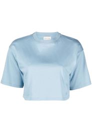 Loulou Studio Gupo short-sleeve cropped T-shirt - Blu