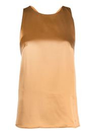 Loulou Studio Estor twist-detail silk tank top - Marrone