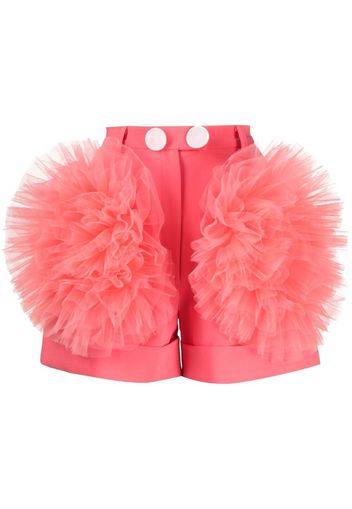 Loulou Shorts sartoriali con ruches - Rosa