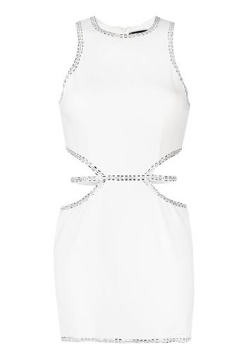 Loulou bead-embellished cut-out dress - Bianco