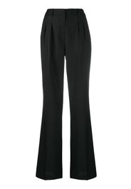 flared wool trousers