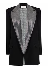 Loulou crystal-embellished single-breasted blazer - Nero