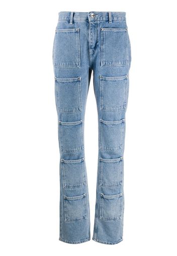 patch pocket jeans