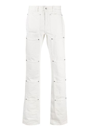 Lourdes Jeans svasati a vita alta - Bianco