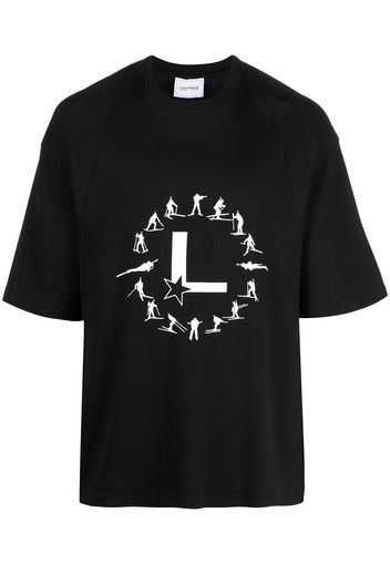 Lourdes T-shirt con stampa - Nero