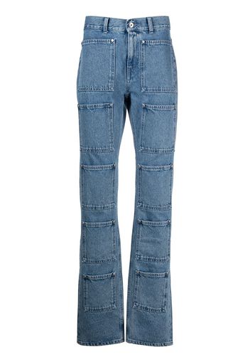 Lourdes Jeans svasati a vita alta - Blu