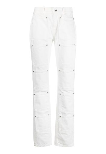 Lourdes Jeans svasati a vita alta - Bianco