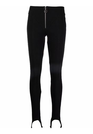 Lourdes 80s stirrup leggings - Nero