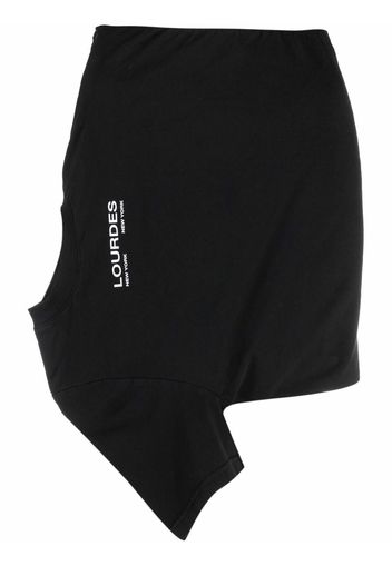 Lourdes converted T-shirt mini skirt - Nero