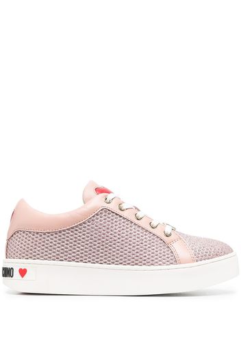 Love Moschino Sneakers con decorazione - Rosa