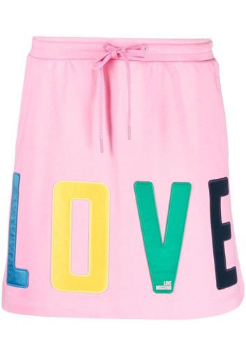 Love Moschino Gonna Love con vita elasticizzata - Rosa