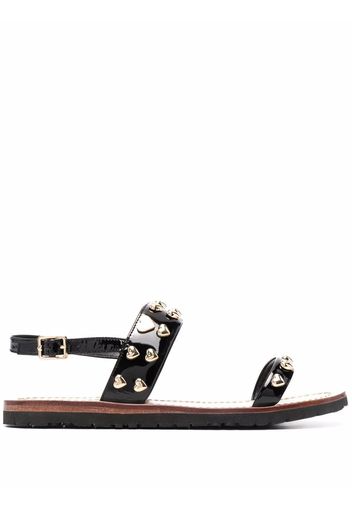 Love Moschino Sandali con suola piatta - Nero