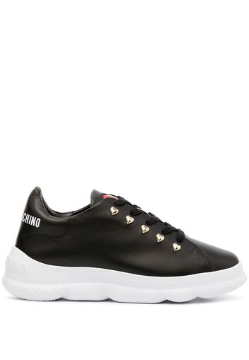 Love Moschino logo-print chunky sneakers - Nero