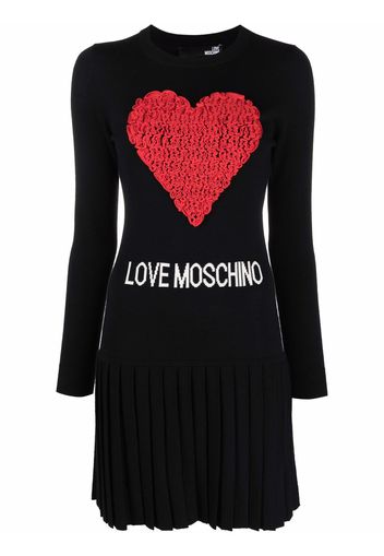 Love Moschino Abito con logo - Nero