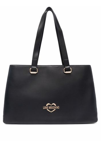 Love Moschino Borsa tote con lgoo - Nero