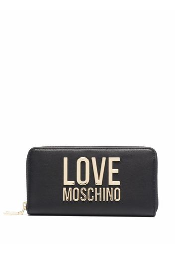 Love Moschino logo-plaque purse - Nero