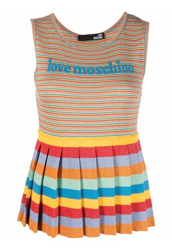 Love Moschino Top a righe - Toni neutri