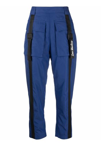 Love Moschino cropped cargo trousers - Blu