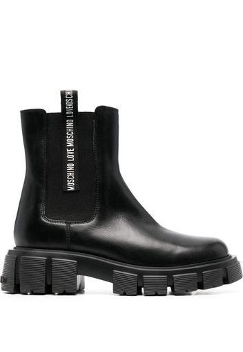 Love Moschino Stivali con logo - Nero