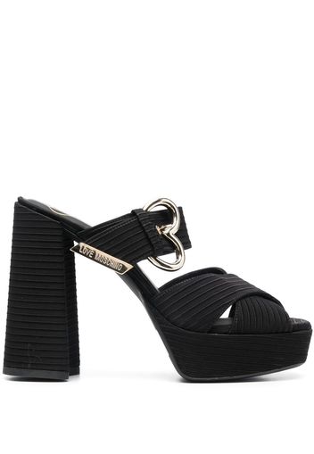 Love Moschino Sandali con plateau - Nero