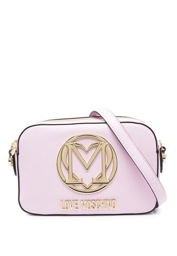 Love Moschino logo-plaque crossbody bag - Rosa