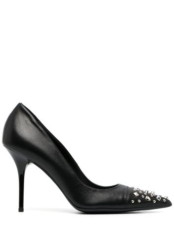 Love Moschino Pumps con cristalli 100mm - Nero